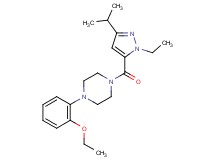1-(2-ethoxyphenyl)-4-[(1-ethyl-3-isopropyl-1H-pyrazol-5-yl)carbonyl]piperazine