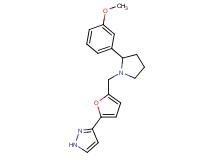 3-(5-{[2-(3-methoxyphenyl)-1-pyrrolidinyl]methyl}-2-furyl)-1H-pyrazole