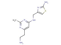 6-(2-aminoethyl)-N-[(2-amino-1,3-thiazol-4-yl)methyl]-2-methylpyrimidin-4-amine