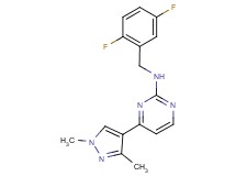 N-(2,5-difluorobenzyl)-4-(1,3-dimethyl-1H-pyrazol-4-yl)pyrimidin-2-amine
