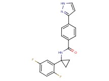 N-[1-(2,5-difluorophenyl)cyclopropyl]-4-(1H-pyrazol-3-yl)benzamide