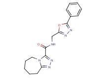N-[(5-phenyl-1,3,4-oxadiazol-2-yl)methyl]-6,7,8,9-tetrahydro-5H-[1,2,4]triazolo[4,3-a]azepine-3-carboxamide