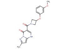 6-{[3-(3-methoxyphenoxy)-1-azetidinyl]carbonyl}-2-methylpyrazolo[1,5-a]pyrimidin-7(4H)-one