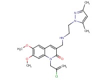 1-(2-chloro-2-propen-1-yl)-3-({[2-(3,5-dimethyl-1H-pyrazol-1-yl)ethyl]amino}methyl)-6,7-dimethoxy-2(1H)-quinolinone