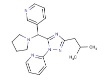 2-{3-isobutyl-5-[pyridin-3-yl(pyrrolidin-1-yl)methyl]-1H-1,2,4-triazol-1-yl}pyridine