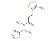 N-methyl-3-(4-methyl-1,3-thiazol-5-yl)-N-[1-(1,3-thiazol-5-yl)ethyl]propanamide