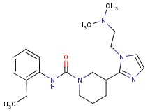 3-{1-[2-(dimethylamino)ethyl]-1H-imidazol-2-yl}-N-(2-ethylphenyl)-1-piperidinecarboxamide