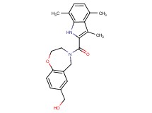 {4-[(3,4,7-trimethyl-1H-indol-2-yl)carbonyl]-2,3,4,5-tetrahydro-1,4-benzoxazepin-7-yl}methanol