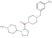 1-(3-methylbenzyl)-4-[1-(1-methyl-4-piperidinyl)prolyl]piperazine