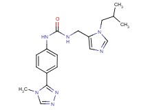 N-[(1-isobutyl-1H-imidazol-5-yl)methyl]-N'-[4-(4-methyl-4H-1,2,4-triazol-3-yl)phenyl]urea