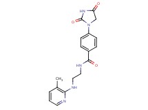 4-(2,4-dioxo-1-imidazolidinyl)-N-{2-[(3-methyl-2-pyridinyl)amino]ethyl}benzamide