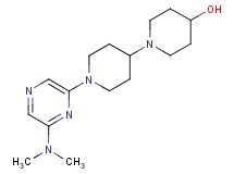 1'-[6-(dimethylamino)-2-pyrazinyl]-1,4'-bipiperidin-4-ol