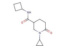 N-cyclobutyl-1-cyclopropyl-6-oxo-3-piperidinecarboxamide