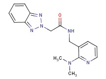 2-(2H-1,2,3-benzotriazol-2-yl)-N-{[2-(dimethylamino)-3-pyridinyl]methyl}acetamide