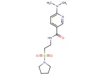 6-(dimethylamino)-N-[2-(pyrrolidin-1-ylsulfonyl)ethyl]nicotinamide