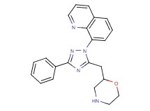 8-[5-(2-morpholinylmethyl)-3-phenyl-1H-1,2,4-triazol-1-yl]quinoline hydrochloride