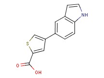 4-(1H-indol-5-yl)thiophene-2-carboxylic acid