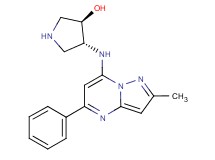 rel-(3R,4R)-4-[(2-methyl-5-phenylpyrazolo[1,5-a]pyrimidin-7-yl)amino]-3-pyrrolidinol hydrochloride