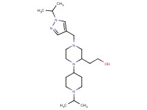 2-{1-(1-isopropyl-4-piperidinyl)-4-[(1-isopropyl-1H-pyrazol-4-yl)methyl]-2-piperazinyl}ethanol