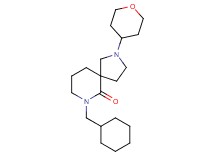 7-(cyclohexylmethyl)-2-(tetrahydro-2H-pyran-4-yl)-2,7-diazaspiro[4.5]decan-6-one