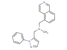 (5-isoquinolinylmethyl)methyl[(1-phenyl-1H-pyrazol-5-yl)methyl]amine