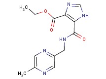 ethyl 5-({[(5-methylpyrazin-2-yl)methyl]amino}carbonyl)-1H-imidazole-4-carboxylate