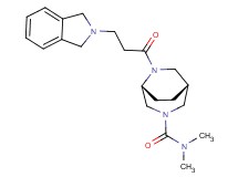 (1R*,5R*)-6-[3-(1,3-dihydro-2H-isoindol-2-yl)propanoyl]-N,N-dimethyl-3,6-diazabicyclo[3.2.2]nonane-3-carboxamide