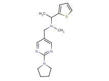 N-methyl-N-[(2-pyrrolidin-1-ylpyrimidin-5-yl)methyl]-1-(2-thienyl)ethanamine