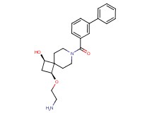 rel-(1R,3S)-3-(2-aminoethoxy)-7-(3-biphenylylcarbonyl)-7-azaspiro[3.5]nonan-1-ol hydrochloride