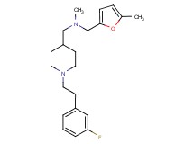 ({1-[2-(3-fluorophenyl)ethyl]-4-piperidinyl}methyl)methyl[(5-methyl-2-furyl)methyl]amine