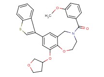 7-(1-benzothien-3-yl)-4-(3-methoxybenzoyl)-9-(tetrahydro-3-furanyloxy)-2,3,4,5-tetrahydro-1,4-benzoxazepine