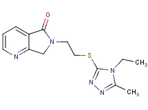 6-{2-[(4-ethyl-5-methyl-4H-1,2,4-triazol-3-yl)thio]ethyl}-6,7-dihydro-5H-pyrrolo[3,4-b]pyridin-5-one