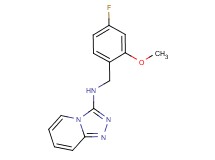 N-(4-fluoro-2-methoxybenzyl)[1,2,4]triazolo[4,3-a]pyridin-3-amine trifluoroacetate