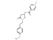 N-{1-[2-(4-methoxyphenyl)ethyl]-5-oxo-3-pyrrolidinyl}isonicotinamide 1-oxide