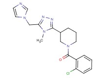 1-(2-chlorobenzoyl)-3-[5-(1H-imidazol-1-ylmethyl)-4-methyl-4H-1,2,4-triazol-3-yl]piperidine