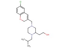 2-{4-[(6-chloro-2H-chromen-3-yl)methyl]-1-isobutyl-2-piperazinyl}ethanol