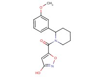 5-{[2-(3-methoxyphenyl)piperidin-1-yl]carbonyl}isoxazol-3-ol