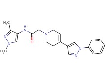 N-(1,3-dimethyl-1H-pyrazol-4-yl)-2-[4-(1-phenyl-1H-pyrazol-4-yl)-3,6-dihydropyridin-1(2H)-yl]acetamide