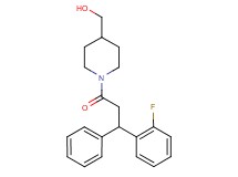 {1-[3-(2-fluorophenyl)-3-phenylpropanoyl]-4-piperidinyl}methanol