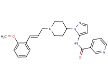 N-(1-{1-[(2E)-3-(2-methoxyphenyl)-2-propen-1-yl]-4-piperidinyl}-1H-pyrazol-5-yl)nicotinamide