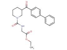 ethyl N-{[3-(4-biphenylylcarbonyl)-1-piperidinyl]carbonyl}glycinate