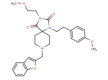 8-(1-benzofuran-2-ylmethyl)-3-(2-methoxyethyl)-1-[2-(4-methoxyphenyl)ethyl]-1,3,8-triazaspiro[4.5]decane-2,4-dione