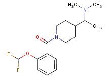 (1-{1-[2-(difluoromethoxy)benzoyl]-4-piperidinyl}ethyl)dimethylamine