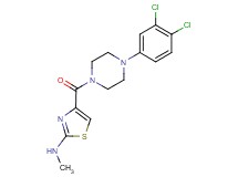 4-{[4-(3,4-dichlorophenyl)-1-piperazinyl]carbonyl}-N-methyl-1,3-thiazol-2-amine