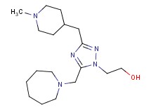 2-{5-(azepan-1-ylmethyl)-3-[(1-methylpiperidin-4-yl)methyl]-1H-1,2,4-triazol-1-yl}ethanol