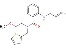 2-(allylamino)-N-(2-methoxyethyl)-N-(2-thienylmethyl)benzamide