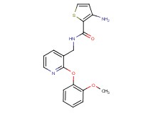 3-amino-N-{[2-(2-methoxyphenoxy)pyridin-3-yl]methyl}thiophene-2-carboxamide