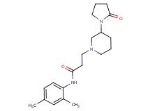 N-(2,4-dimethylphenyl)-3-[3-(2-oxopyrrolidin-1-yl)piperidin-1-yl]propanamide