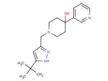 1-[(5-tert-butyl-1H-pyrazol-3-yl)methyl]-4-pyridin-3-ylpiperidin-4-ol