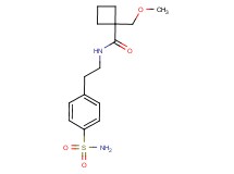 N-{2-[4-(aminosulfonyl)phenyl]ethyl}-1-(methoxymethyl)cyclobutanecarboxamide